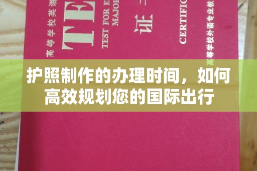 潞城护照制作的办理时间，如何高效规划您的国际出行